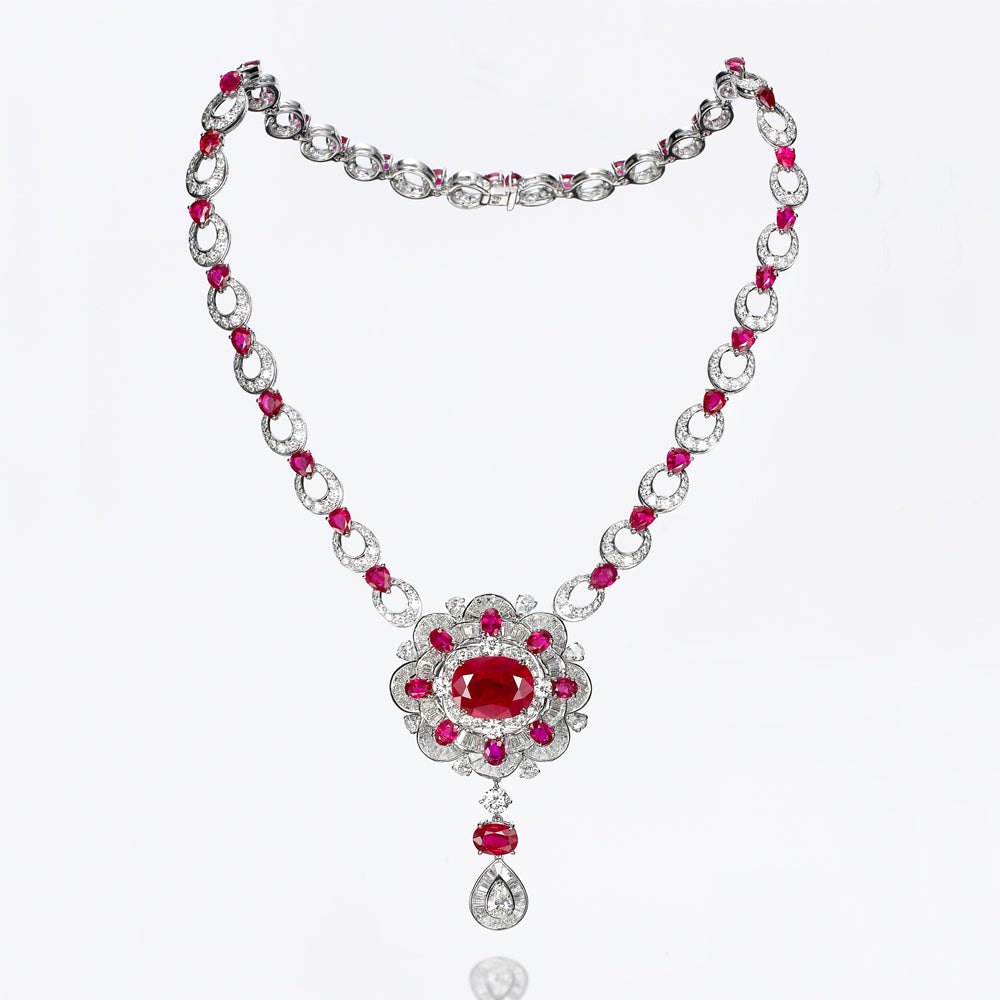 The Heirloom Ruby Diamond Necklace