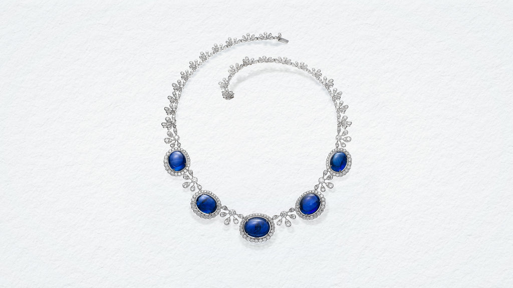 Royal Blue Sapphire Diamond | Necklace