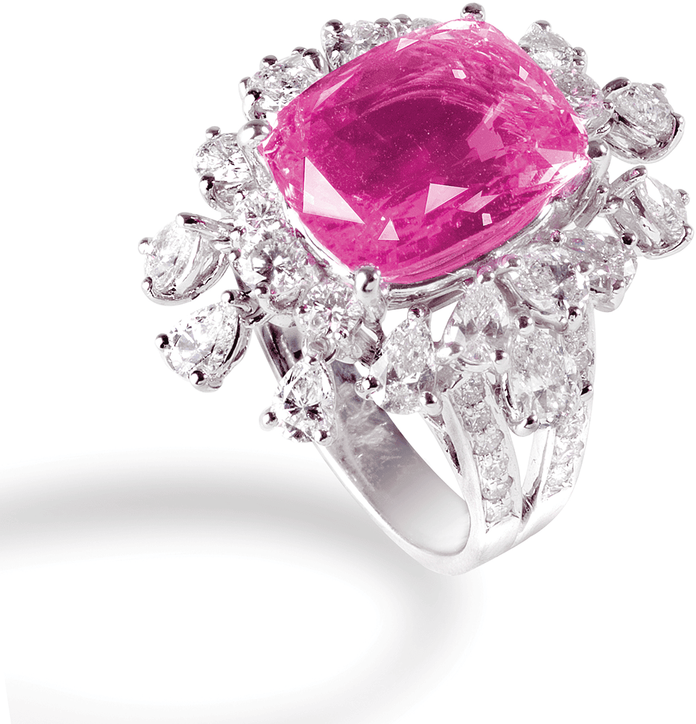 Fancy Sapphire and Diamond Set  by Hatta