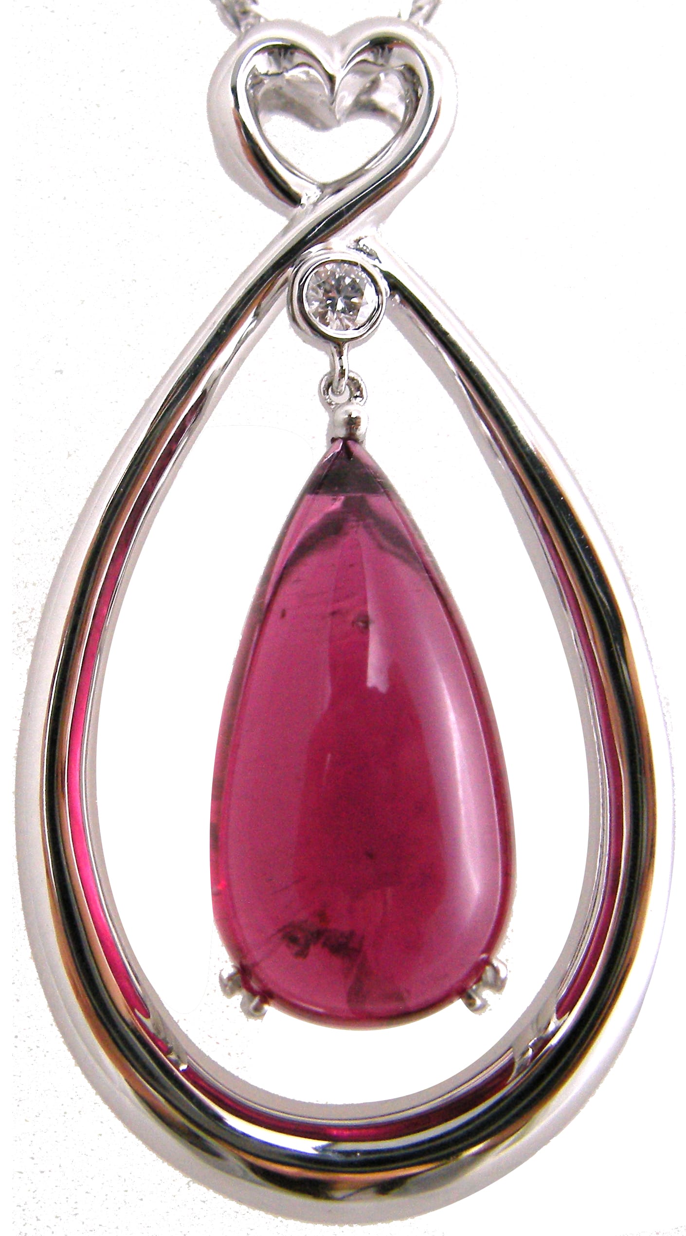 Rubellite and Diamond Necklace by Hatta