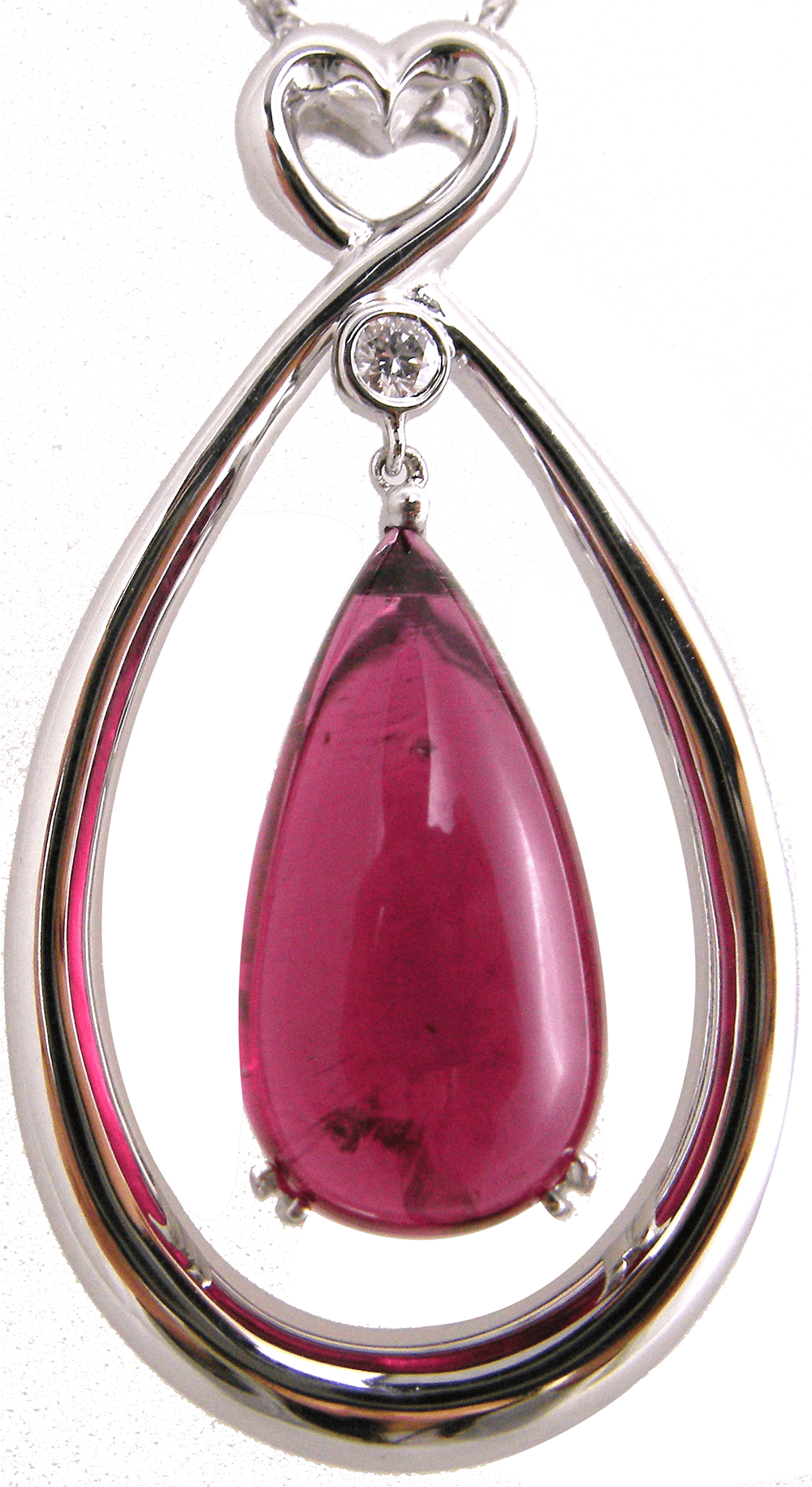 Rubellite and Diamond Necklace by Hatta