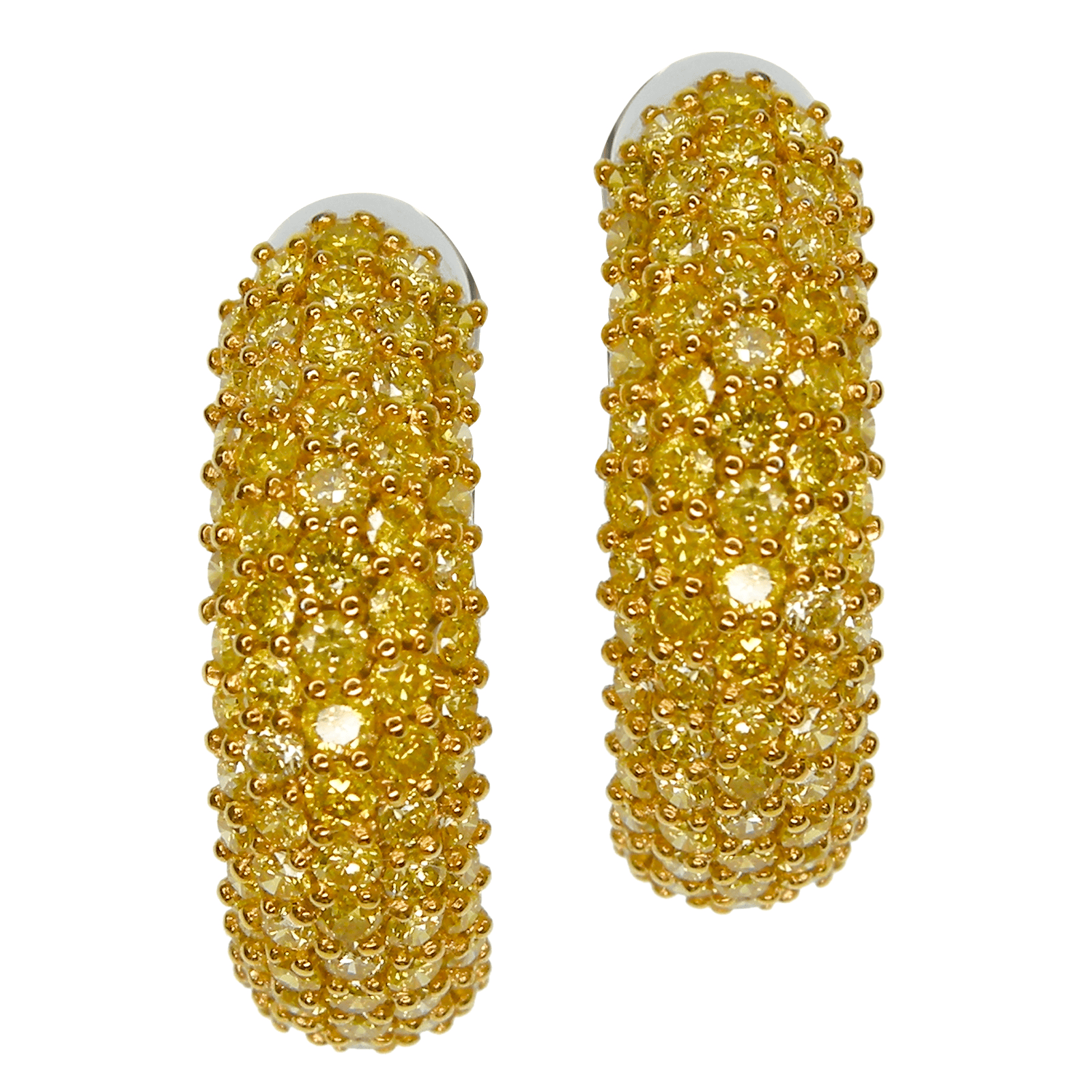 Royal Flawless Yellow Diamond Earrings by Hatta