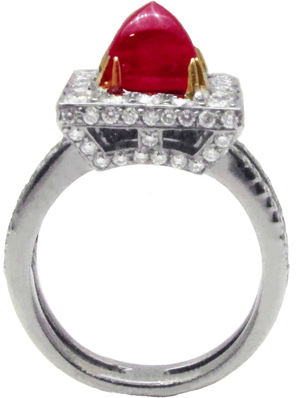 Royal Ruby and Diamond Ring by Hatta