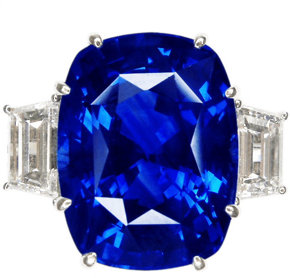 Royal Blue Sapphire Diamond Ring
