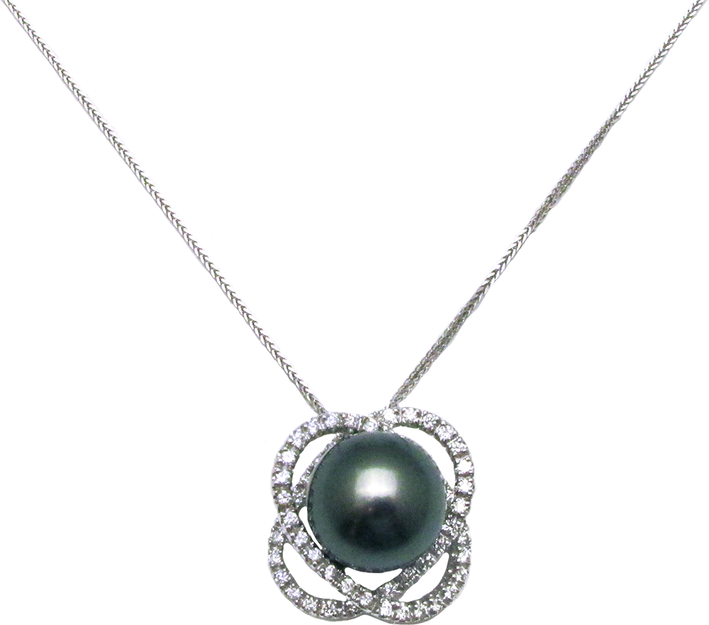 Black South Sea Pearl and Diamond Suite