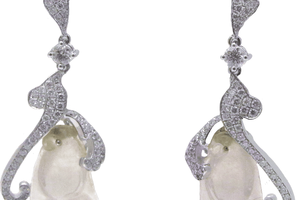 Royal Intense Fancy and Flawless Diamond Earrings By Hatta