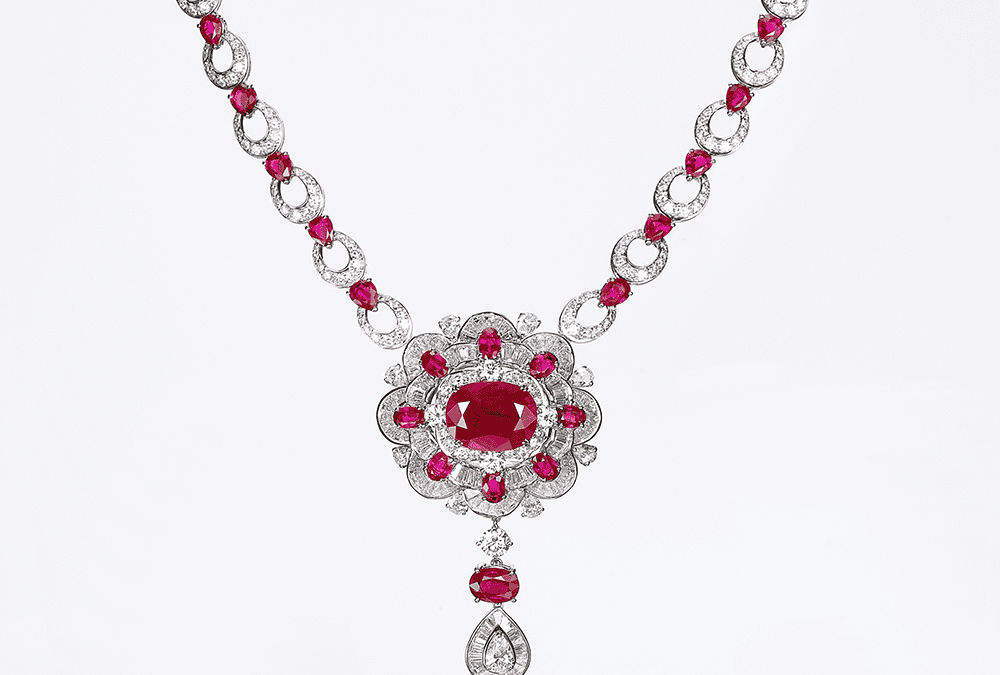 Royal Ruby and Diamond Necklace