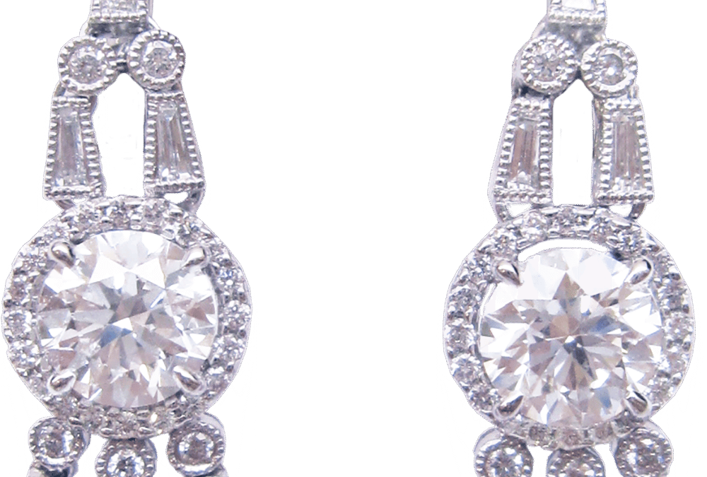 Royal Fancy Flawless and intense Diamond Earrings Suite By Hatta