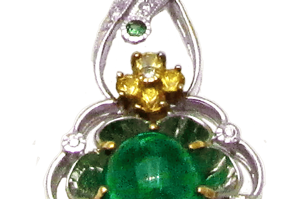Royal Zambian, No oil Emerald and Diamond Necklace