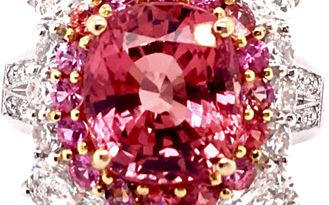 Royal Paraiba and intense Diamond Ring by Hatta