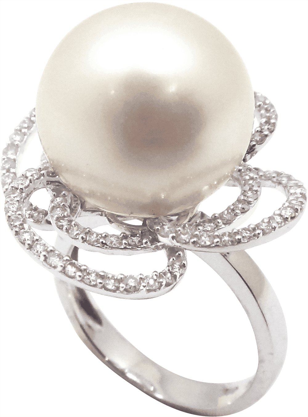 White South Sea Pearl and Diamond Suite
