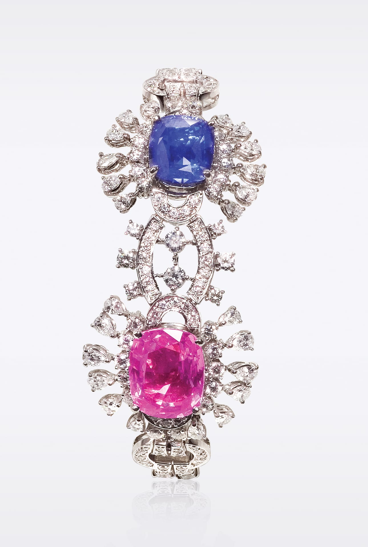 Fancy Sapphire and Diamond Set  by Hatta