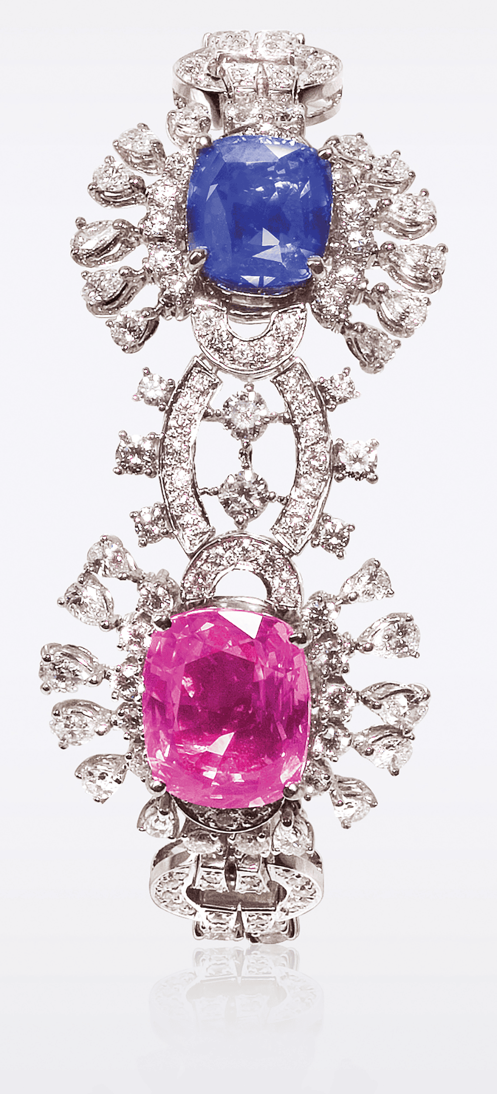 Fancy Sapphire and Diamond Set  by Hatta