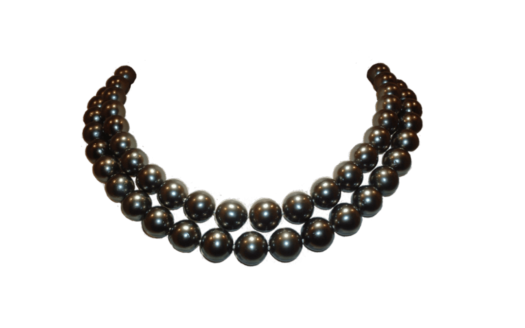 BLACK PEARL DIAMOND NECKLACE