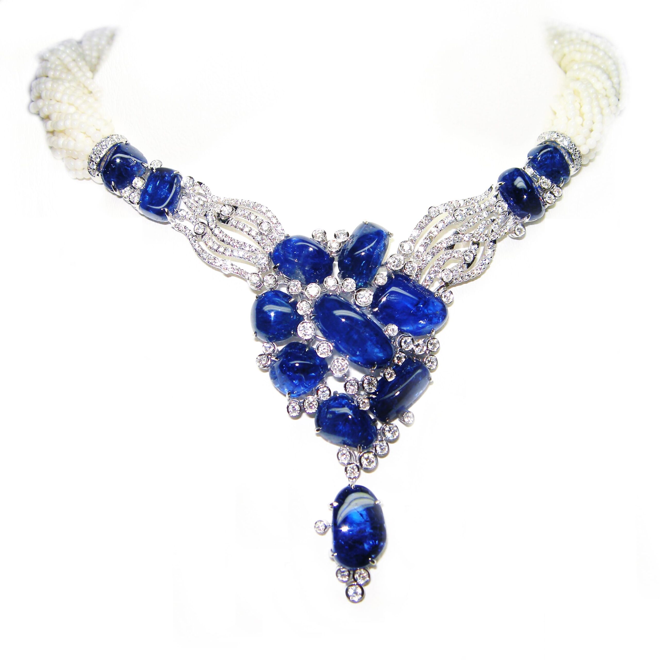 Royal Blue Sapphire Necklace
