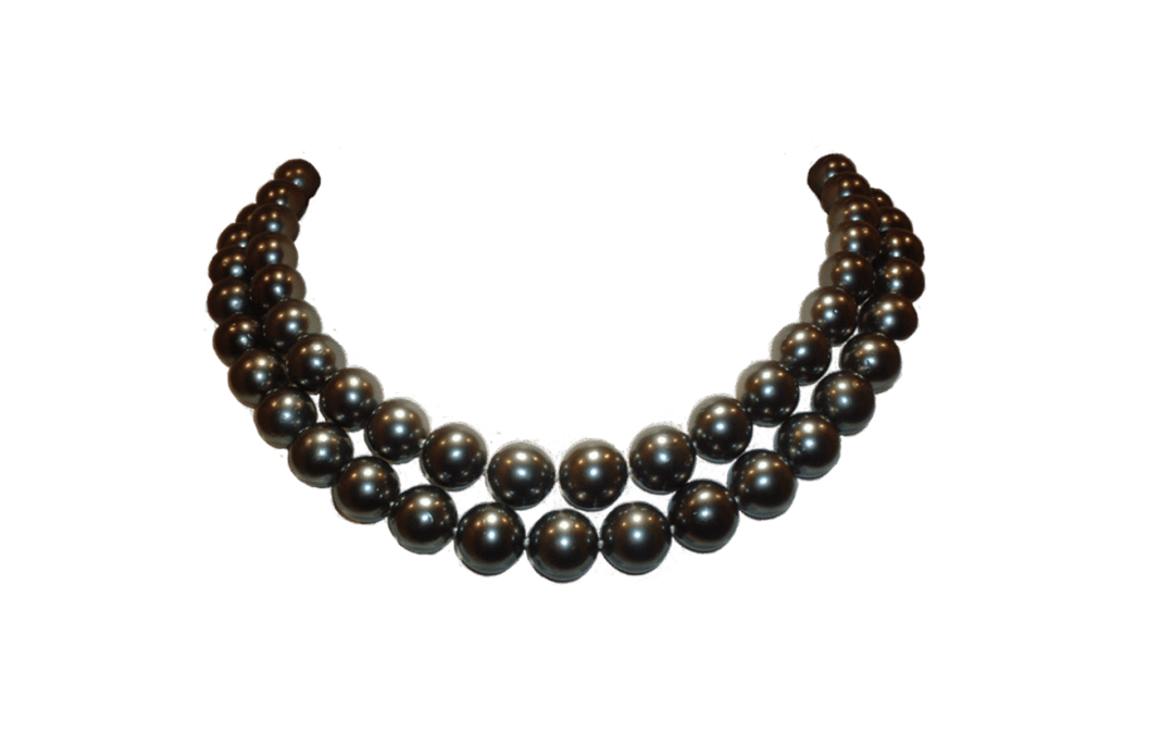 Black Pearl Diamond Necklace