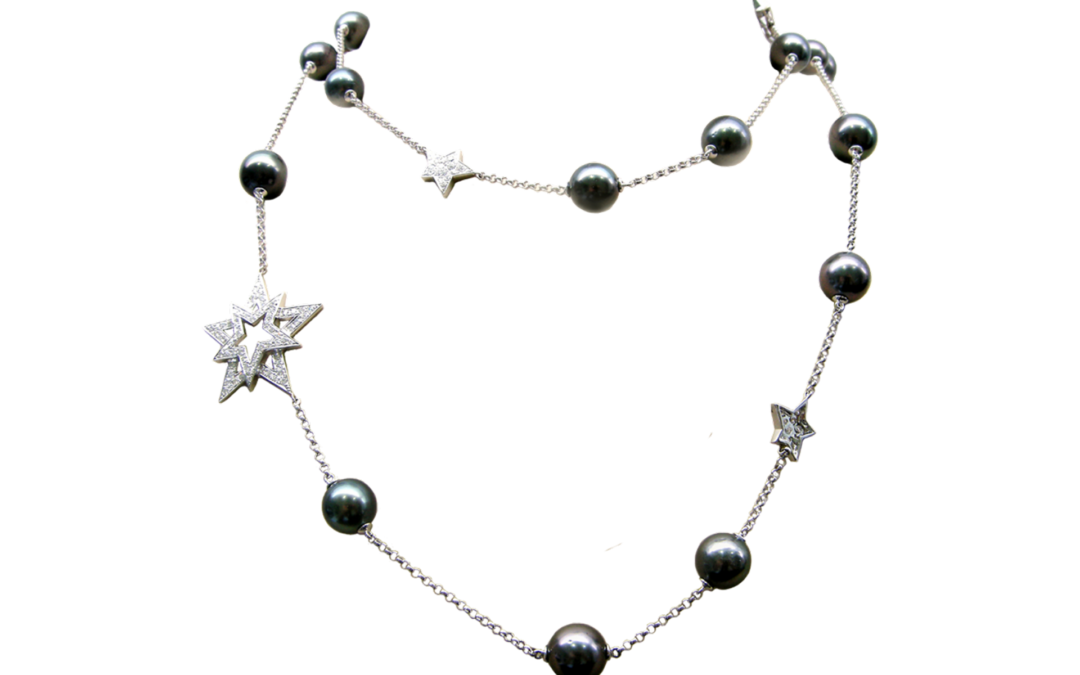 Black South Sea Pearl and Diamond Suite