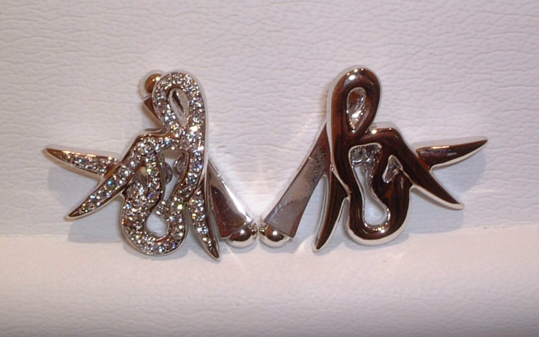 Royal Fancy Flawless and Diamond Earrings By Hatta