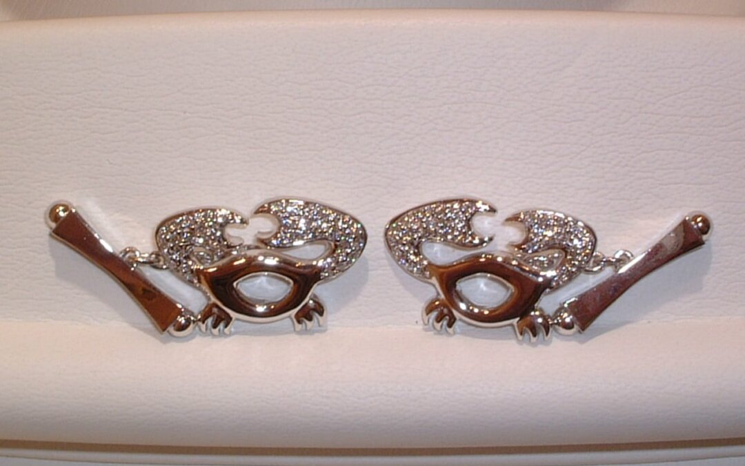 Royal Fancy Flawless and Diamond Earrings By Hatta