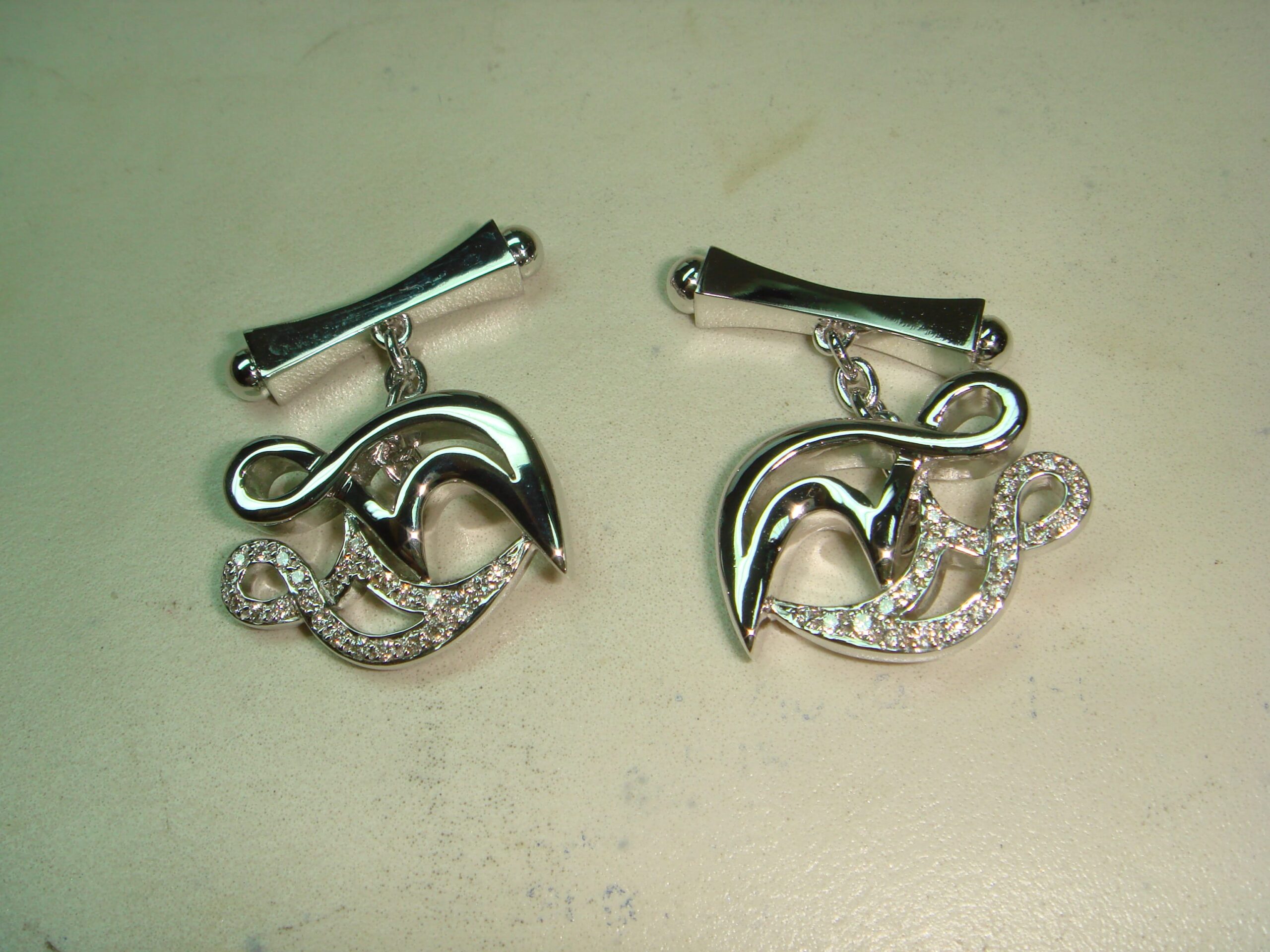 Royal Fancy Flawless and Diamond Earrings By Hatta