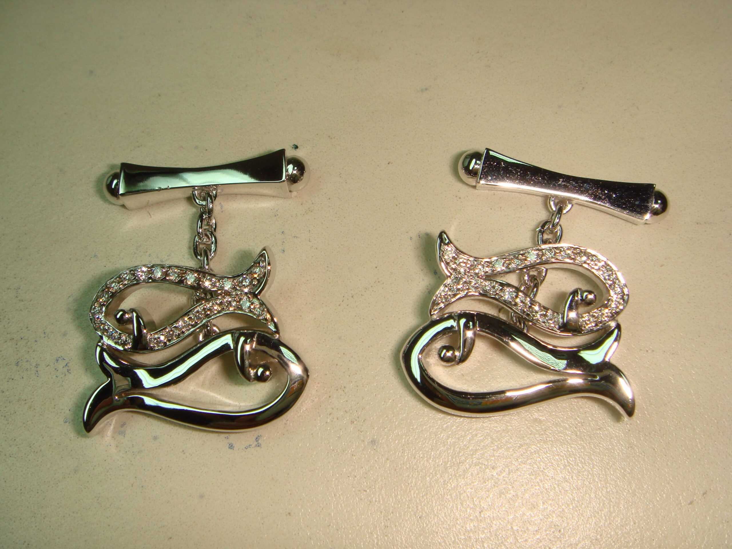 Royal Fancy Flawless and Diamond Earrings By Hatta
