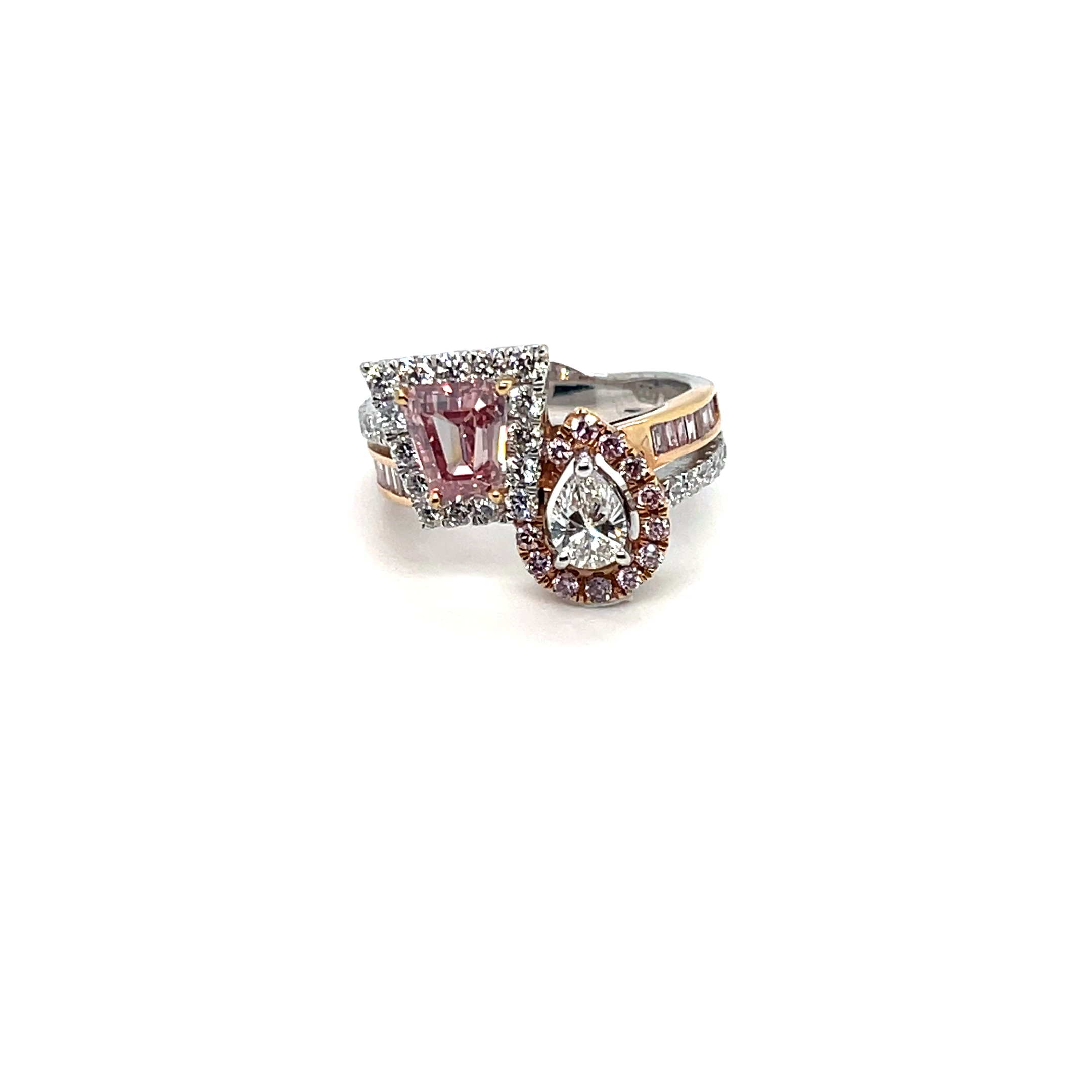 Royal Fancy Flawless and Intense Diamond Ring By Hatta