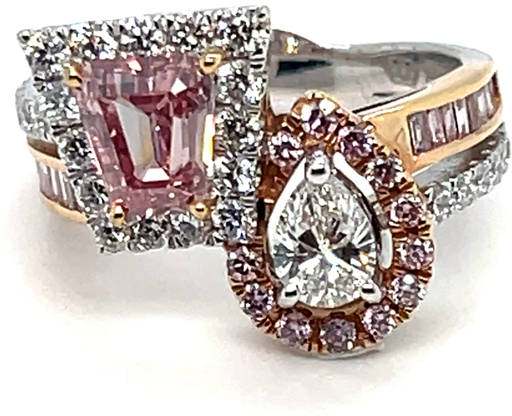 Royal Fancy Flawless and Intense Diamond Ring By Hatta