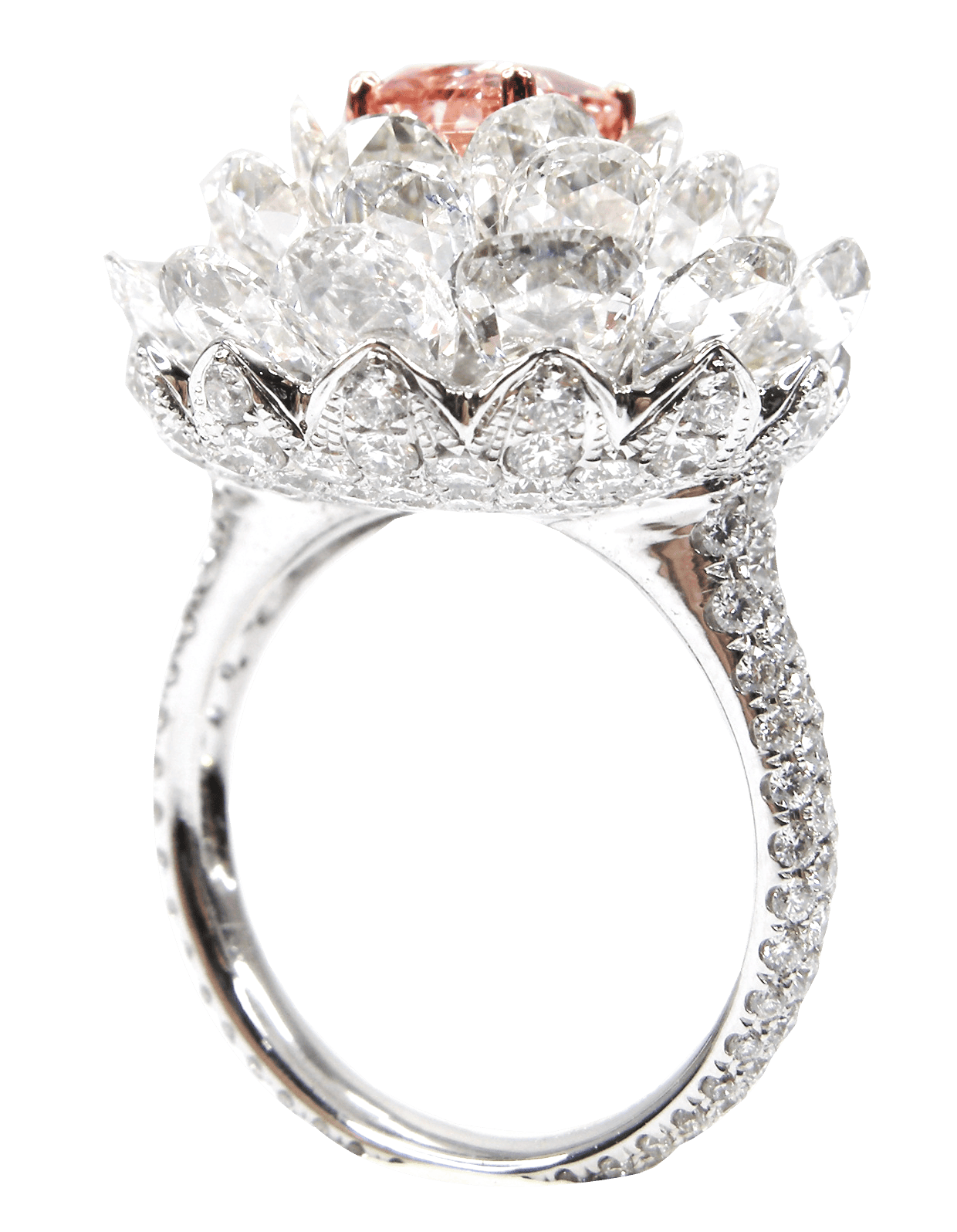 Royal Fancy Flawless and intense Diamond Ring Suite By Hatta