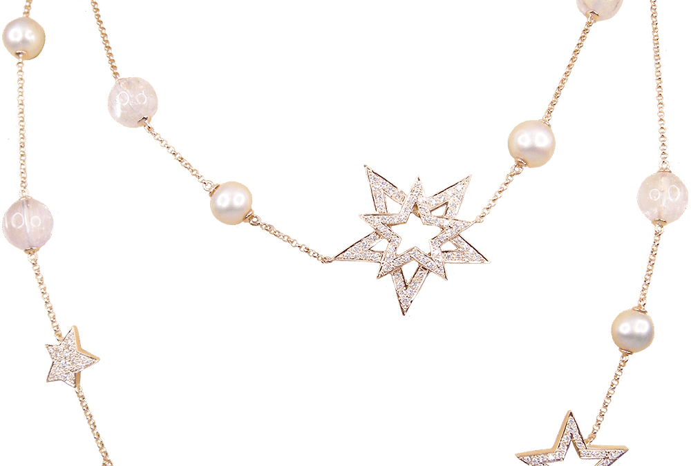Pink Freshwater Pearl Necklace (Rose Gold)