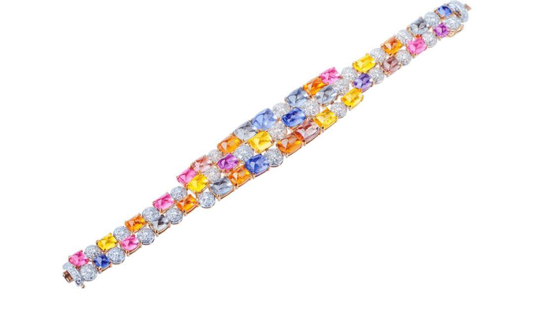 Fancy Sapphire Sugar Loaf Bracelet