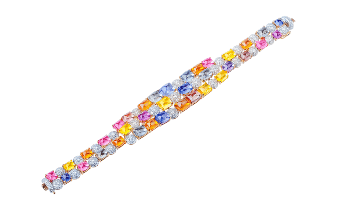 Fancy Sapphire Sugar Loaf Bracelet