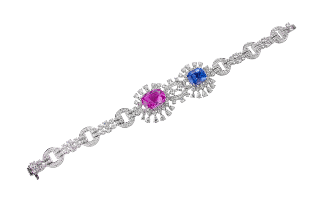 Fancy Sapphire and Diamond Bracelet