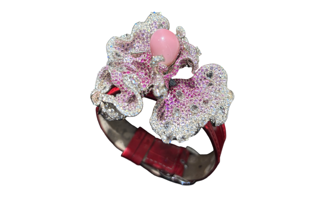 Gold South Sea Pearl and Diamond Brooch