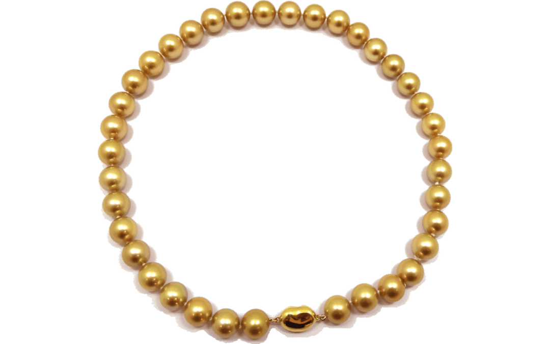 Gold South Sea Pearl and Diamond Set