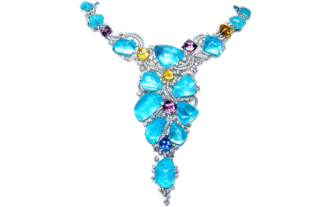 Internally Flawless Paraiba Diamond Set