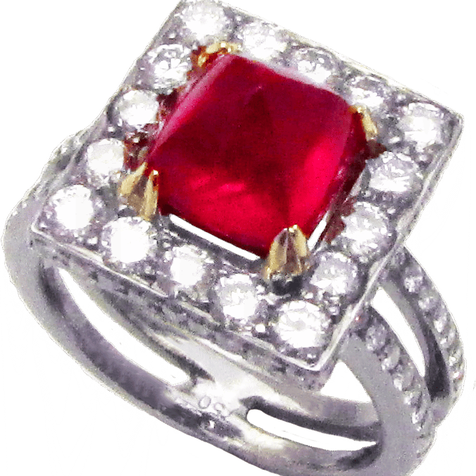 Royal Ruby and Diamond Ring
