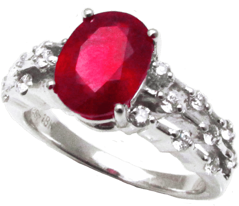 Royal Ruby and Diamond Ring
