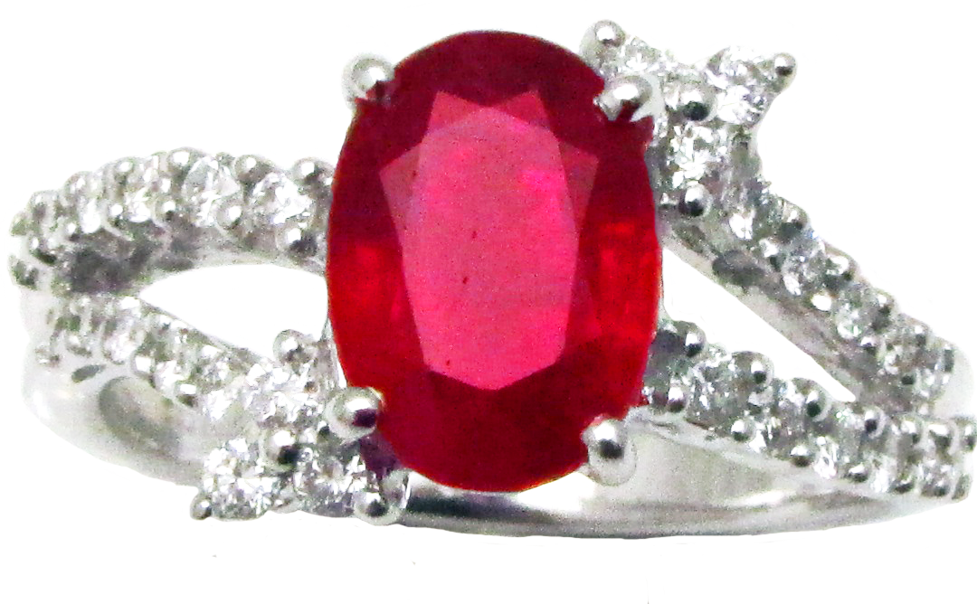 Royal Ruby and Diamond Ring