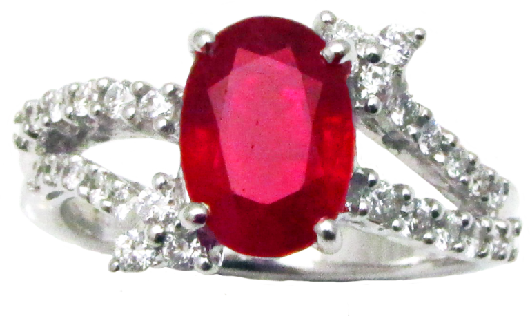 Royal Ruby and Diamond Ring