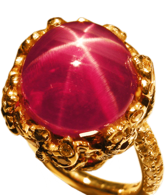 Royal Ruby and Diamond Ring