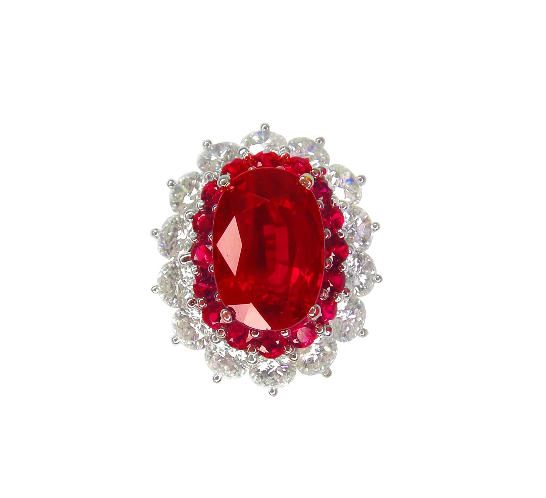Royal Ruby and Diamond Ring