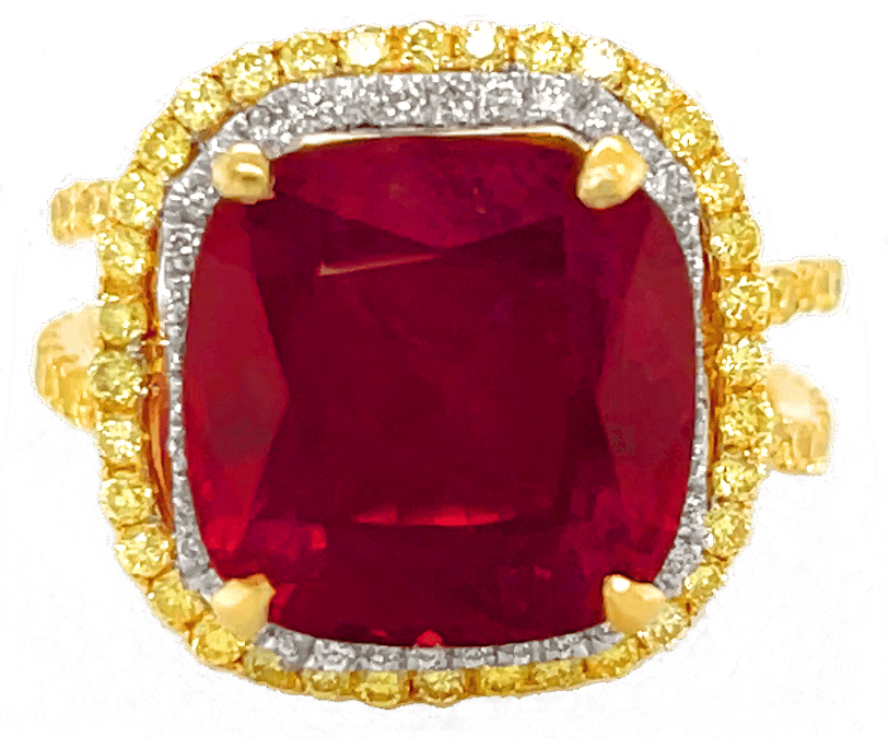 Royal Ruby and Diamond Necklace