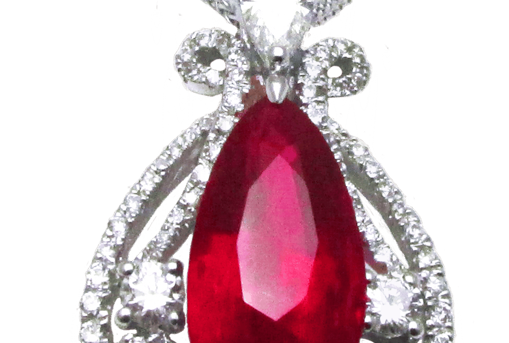 Classic Ruby Diamond Necklace