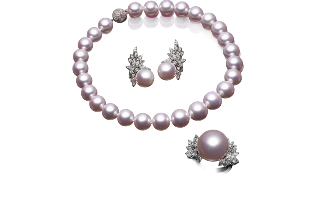18K W/G South Sea Pearl & Diamond Set