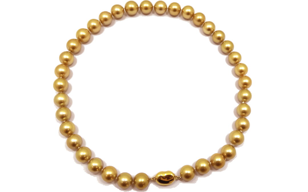 Royal Golden South Sea Pearl Necklace