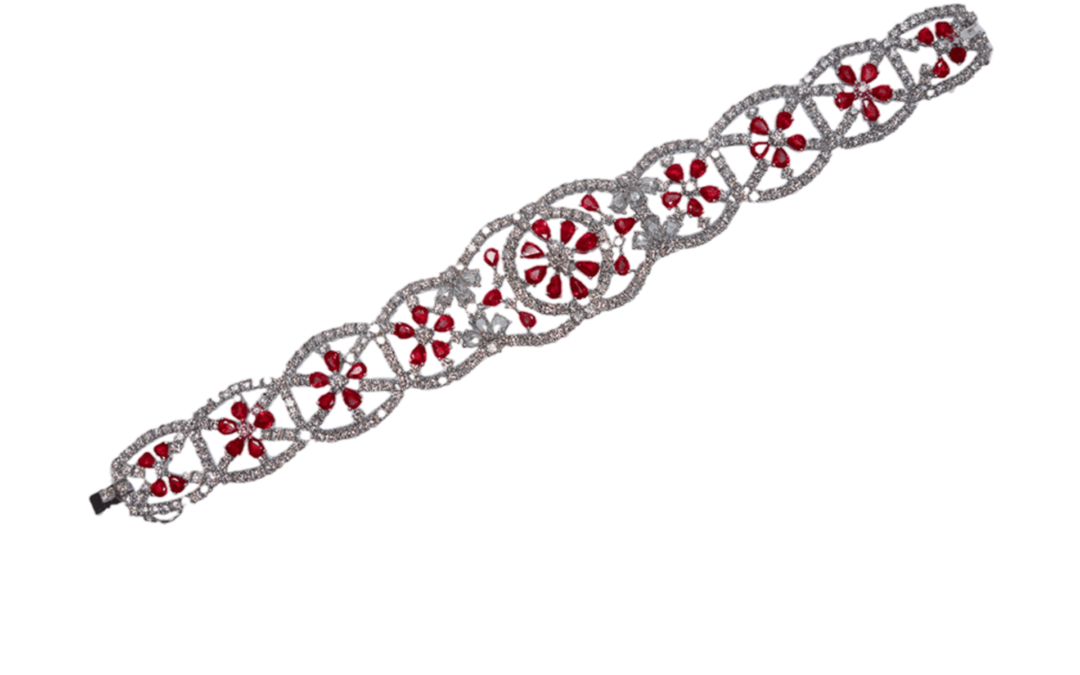Royal Red Burma Ruby Diamond Bracelet