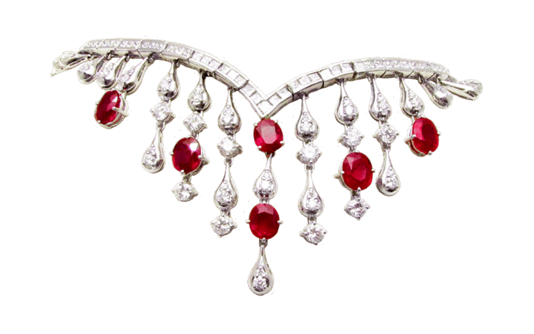 Royal Red Burma Ruby Diamond Bracelet