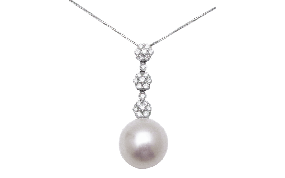 WHITE PEARL DIAMOND PENDANT
