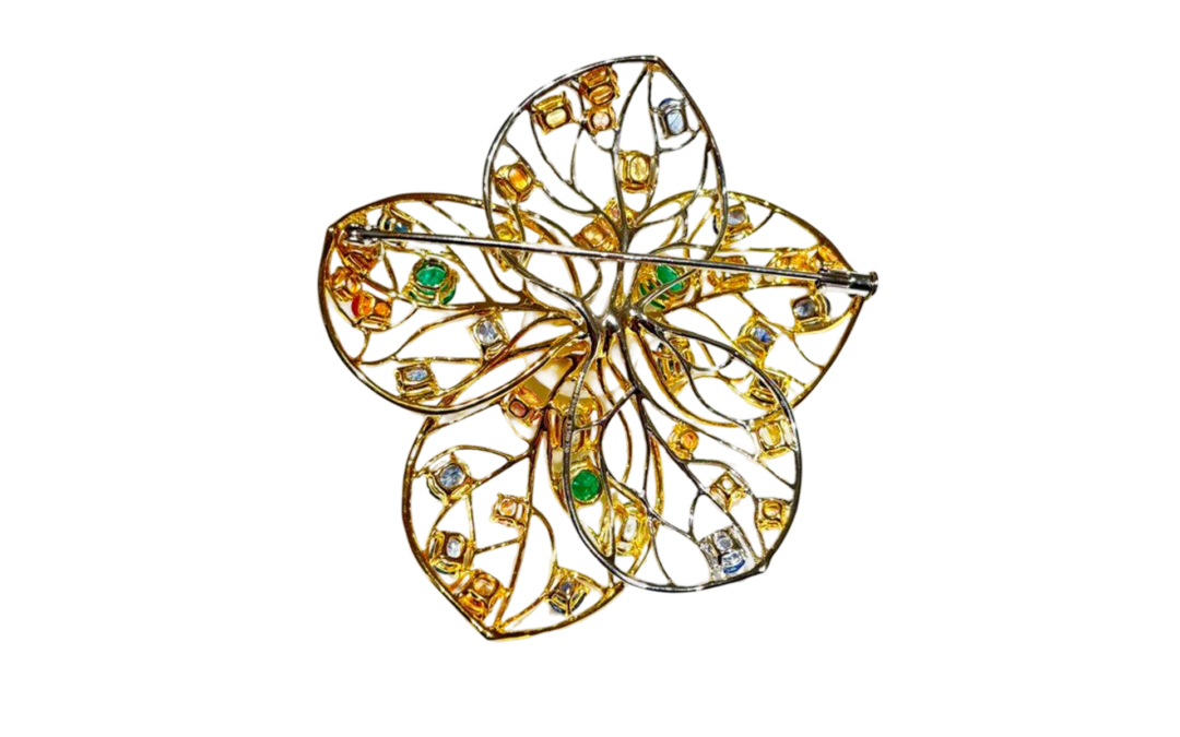White South Sea Pearl Diamond Brooch by Hatta