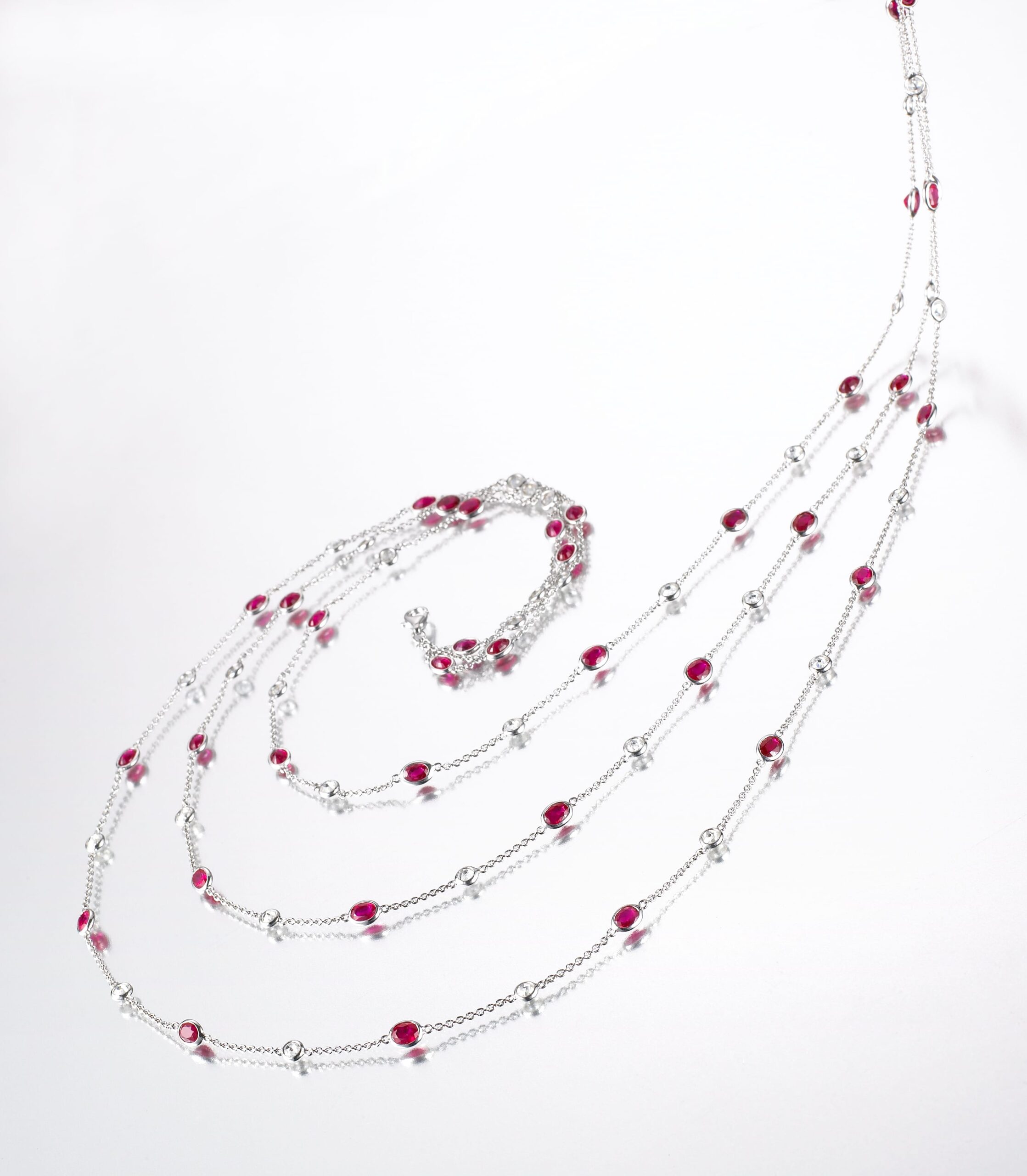 Royal Ruby and Diamond Necklace